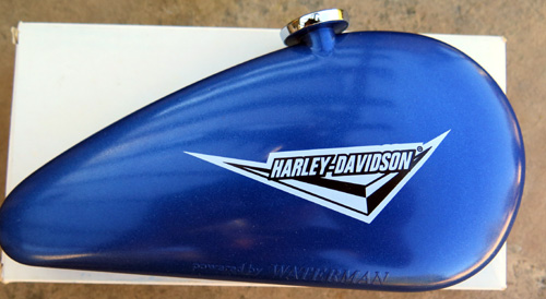 WATERMANS HARLEY DAVIDSON FOUNTAIN PEN IN BLUE / CHROME